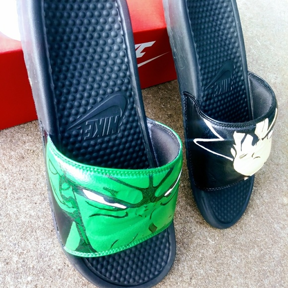 Dbz dragonball z custom flip flop shoe slides